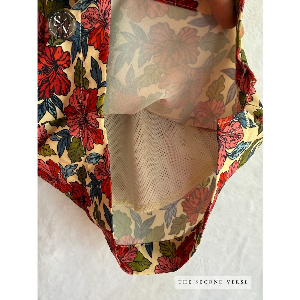 Sunset X Vine Mens Board Short Sleeve Buttondown & Shorts Set Floral Swim Beach - Picture 7 of 15